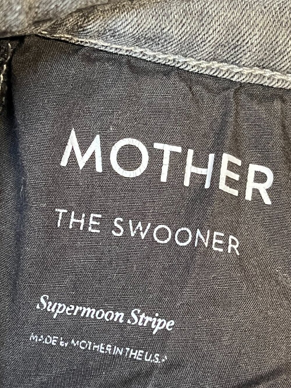 MOTHER The Swooner jean Supermoon Stripe 26 skinny leg high rise - Picture 7 of 13